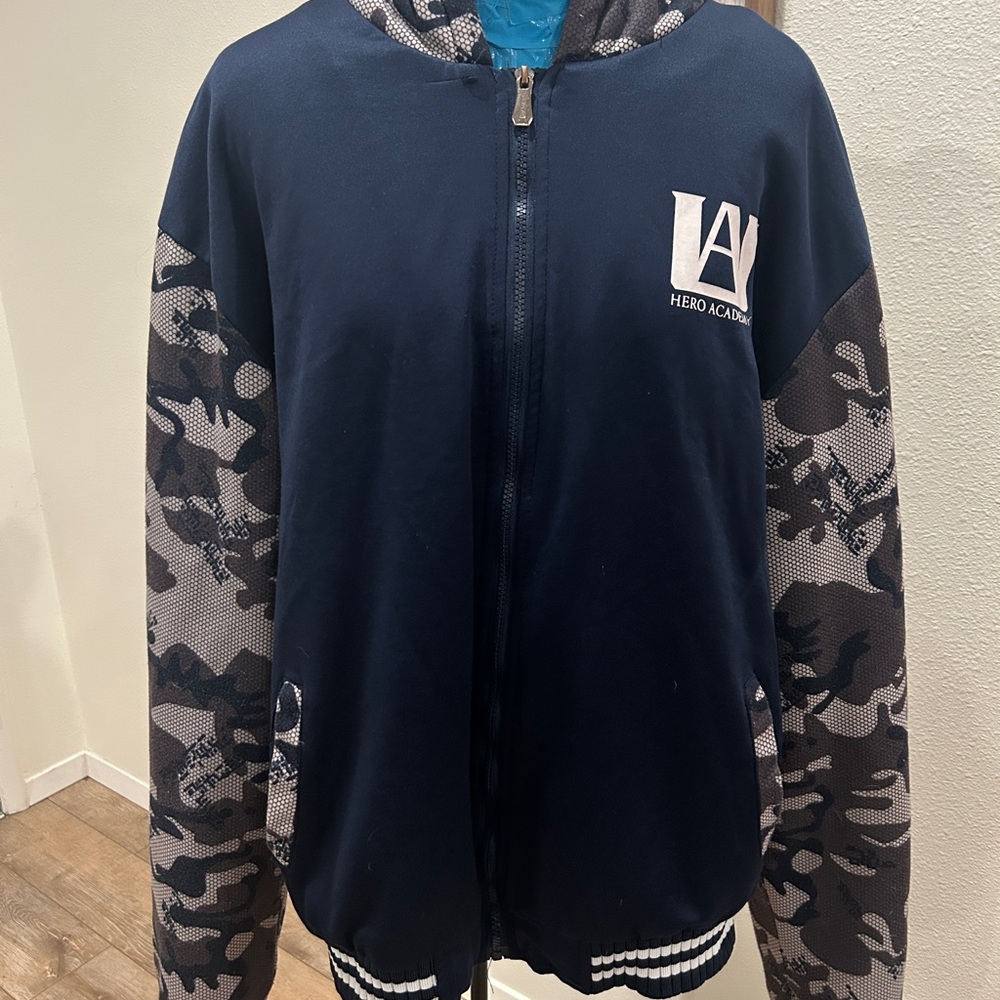 Hero Academia Navy Camo Hoodie